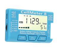 CHICIRIS Pantalla LCD Comprobador de Capacidad de Batería Digital Medidor de Voltaje para LiPo Life Li Ion NiMH Nicd Cell, Controlador de Capacidad de Batería Fácil de Usar para Entusiastas de Drones