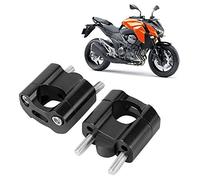 CHICIRIS Par de Abrazaderas de Montaje en Manillar Adaptador Elevador Aleación de Aluminio CNC 22 Mm/28 Mm 1/8 pulg. 7/8 pulg. para Alta Resistencia, para Entusiastas de la Motocicleta, 2 (Black)