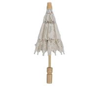 CHICIRIS Paraguas de Boda de Encaje, Sombrilla de Encaje Elegante, Accesorio de Fotografía para Fiestas de Bodas, 1 Uds. (Beige)