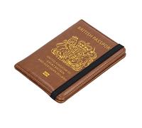 CHICIRIS Pase de Agua Impermeable Pase Brown PU Cuero -Bolsas de Cuero Anti Anti lo Titular de de Bloqueo Magnético para Tarjeta de Crédito de Identificación para Negocios de Viajes Al Aire Libre