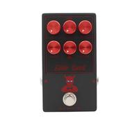 CHICIRIS Pedal Overdrive para bajo, Simulador de Amplificador de Tubo de Aluminio con Ecualizador de 2 Bandas y Control Armónico, Pedal de Efectos Analógicos Compacto True Bypass para Bajistas