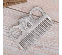 CHICIRIS Peine de Caballo de Metal Duradero para Limpieza de Melenas y Enredos de Cola Tecnología de Pulido de Tamaño de Bolsillo para Jinetes y Peluqueros, 3.9x2.8x0.2in, 1 Paquete