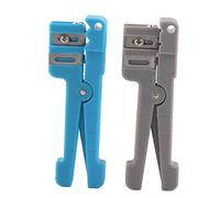 CHICIRIS Pelacables de Fibra óptica, Herramienta de Pelado de Tubos Amortiguadores de Profundidad Ajustable con Agarre Cómodo para Cable de Antena CB CATV de par Trenzado de Fibra 45-162