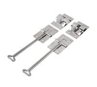 CHICIRIS Pestillo de Puerta para Vehículos Recreativos, Pestillo para Puerta de Remolque de Acero Inoxidable 304, Soporte para de Entrada Estilo T de 2 Piezas, Fácil Instalación, Resistente Al (6