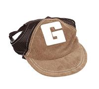 CHICIRIS Pet Sun Sun Hombo de Béisbol de Ajustable, Sombrero de Protección Solar de Malla Transpirable con Letra G Apliques, café, Tamaño S/M, para Actividades Al Aire Libre de Verano