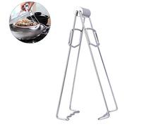 CHICIRIS Pinza de Clip para Plato Plegable en Forma de Corazón Antiescaldaduras de Acero Inoxidable para Platos Calientes Abrazadera de Cocina para Herramienta de Cocina para Eléctrica 18,5 * 8,5 CM