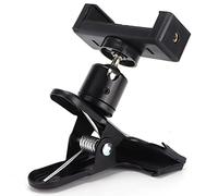 CHICIRIS - Pinza de teléfono para guitarra, soporte giratorio de 360 grados para ver letras y puntuaciones en el teléfono, proteger la guitarra y el teléfono con una esponja
