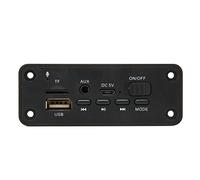 CHICIRIS Placa Decodificadora de MP3 Bluetooth, Módulo Duradero de 2 X 3 W con Soporte USB y Tarjeta de Memoria para Aplicaciones de en el Hogar, Negro, 1 Unidad