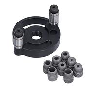 CHICIRIS Plantilla de Perforadora Vertical, Kit de Herramientas de Pasador de Aleación de Aluminio Eficiente para un Posicionamiento Preciso del Punzón de Carpintería, Adecuado para Guía de Taladro