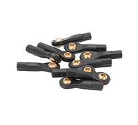 CHICIRIS Plástico Resistente Al Desgaste Tamaño Preciso M3 Junta Esférica del Extremo de la Barra de Acoplamiento para 1/10 1/12 RC Extremo de la Varilla del Varillaje Negro 10 Piezas