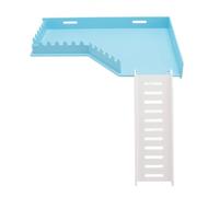 CHICIRIS Plataforma de Escalada para Hámster, Juguete Seguro y Divertido con Escalera para Animales Pequeños, Hecha de Material No Tóxico (en Forma de L)