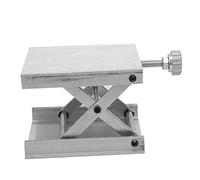 CHICIRIS Plataforma elevadora para laboratorio, resistente, soporte ajustable para nivelar el instrumento de medición del suelo, aleación de aluminio 90 x 90 mm