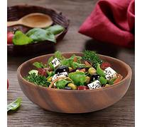 CHICIRIS Plato de servir de madera con borde liso, larga vida, pizza de pan, Sushikom para el restaurante, hotel, 12x3,5 cm (12 * 3,5 cm)