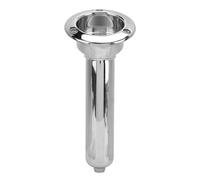 CHICIRIS Portavasos para Caña de Barco 2 en 1, Portavasos de Lujo de Acero Inoxidable, con Bandeja, Inserto de Copa Redondo de 280 Mm, para una Instalación Fácil y Rápida, para (30 Grados)