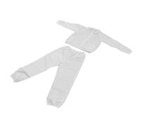 CHICIRIS Protección general de diseño dividido blanco, suelto y cómodo, trabajo antiestático en su conjunto, para microelectrónica y bioingeniería (XXL)