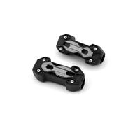 CHICIRIS Protector Universal de Barra de Choque para Parachoques de Motor, Bloque Decorativo de ABS y Aluminio, Se Adapta a Barras de 22 Mm y 25 Mm, Ayuda a Reducir los Rayones del Marco, Fácil