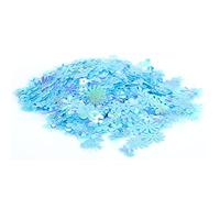 CHICIRIS PVC Flower Flower Confetti Sequinas Paulettes para Suministros de Decoración del Festival de Boda de 30 G / 1.1 Oz, Ideal para Manejar a Mano y en la Caja (azul colorido)