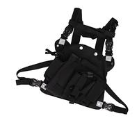 CHICIRIS Radio -Breast Tablewear Bag Fácil de Usar 2 Caminos Radio Chest Pack para Sitios de Construcción y Tela Skipatrouille Oxford