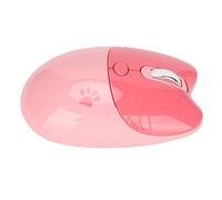 CHICIRIS Ratón Inalámbrico Lindo Cartoon Cat 2.4G/BT Dual Modo Tres Niveles dpi Mini Compact Compact Silent para Viajes en Casa en Casa (Pink)