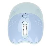CHICIRIS Ratón Inalámbrico Lindo Cartoon Cat 2.4G/BT Dual Modo Tres Niveles dpi Mini Compact Compact Silent para Viajes en Casa en Casa (Blue)