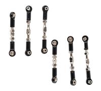 CHICIRIS RC Dirección DE Varilla RC PITURA Montaje Car Carra DE ALEMBRA del Aluminio ALUMINUS 1/10 para para ARRMA SENTON Big Rock Typhon con Tornillos Endurecidos DE Metal (Black)