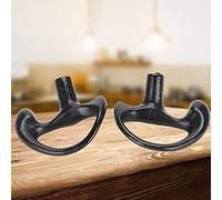 CHICIRIS Reemplazo de Molde de Oído de Gel de Sílice Negro Negro para la Mayoría de los Kits de Audio de Tubo de Bobina, Auriculares Cómodos y Duraderos para Uso Universal (M)