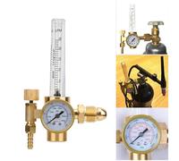 CHICIRIS Regulador de Caudalímetro de Gas a Presión de Argón, Conector CGA580, Adecuado para Soldadura TIG/MIG, Lectura Precisa