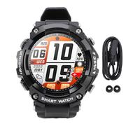 CHICIRIS Reloj Inteligente, 2 en 1 con Auriculares Estéreo Inalámbricos a 1,52 Pulgadas Pantalla NFC MP3 Music Recording Storage Voice Watchings For Man (Black)