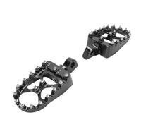 CHICIRIS Reposapiés Ancho CNC, Reposapiés Giratorios de Aleación de Aluminio de 360 grados con Diseño de Puente X para un Mejor Agarre, Reemplazo para Bobber Iron 883 MX650 (BLACK)