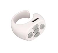 CHICIRIS Smart Ring Controller 5.3 Control Remoto de de Página, Material ABS de, Tiempo de Espera Prolongado, para Tomar Selfies, Leer y Grabar Videos (White)