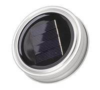 CHICIRIS Solar Mason Jar Luces Tapas Impermeable Sin Llama Cadena de Hadas 20 LED para Tarros Eventos Al Aire Libre ABS Cobre