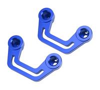 CHICIRIS Soporte de Montaje de Luz para Parabrisas Soporte de Luz de Trabajo para capó con Riel Deslizante Duradero Apto para JL JLU 2018-2022, 2 Soportes de para Parabrisas de Aleación de (BLUE)