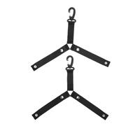 CHICIRIS Soporte para Pompones para Mochila, Paquete de 6 Correas para | Construcción de Correas de Nailon, Diseño Triangular que Asegura 2 Pompones, 8,5 Pulgadas de Largo, Mantiene los Pompones