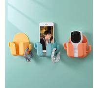 CHICIRIS Soporte para Telfono de Montaje en Pared, Soporte para Telfono Autoadhesivo para Control Remoto de Pared para Organizador de Carga para Dormitorio (Verde
