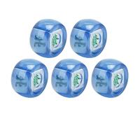 CHICIRIS South West North Dice 5 Piezas de Plástico con Mano de Obra Exquisita para Mahjong y Juegos Casuales, Tamaño de Bolsillo de 1,7 Pulgadas (#4)
