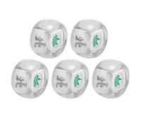 CHICIRIS South West North Dice 5 Piezas de Plástico con Mano de Obra Exquisita para Mahjong y Juegos Casuales, Tamaño de Bolsillo de 1,7 Pulgadas (#3)