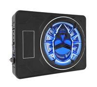 CHICIRIS Subwoofer para Automóvil Eléctrico Debajo del Asiento de 10 Pulgadas, Diseño Delgado con Luz LED, Subwoofer Activo de 800 W para Camiones y SUV (Blue)