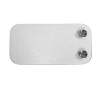 CHICIRIS Tablero para Barco Tablero para Barco Marino de Madera Maciza 800x400 Mm con 2 Portavasos de Acero Inoxidable Panel de Escritorio Extraíble para RV Caravana Yate Autocaravana (White)