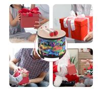 CHICIRIS Tambor de Piso de Madera de Abedul de 8 Pulgadas, con Mazos de Batería, para el de Navidad de Actuación Musical