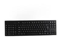 CHICIRIS Teclado Izquierdo Diseño Ergonómico 109 Teclas Teclado Completo Interfaz USB Dual para una Mayor Eficiencia Laboral Adecuada para Bancos Finanzas ABS Black