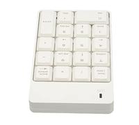 CHICIRIS Teclado Numérico SK 51AG 2.4G Inalámbrico 18 Teclas Soft Press Touch Touch Número USB, Enchufe y Juego Mini Number Kypad para Contabilidad de Hojas de Cálculo, Adecuada para Varias (White)