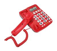 CHICIRIS Teléfono con Cable Tono de Llamada Ajustable Memoria de Marcación Rápida para Oficina en Casa, Teléfono con Identificador de Llamadas, Fijo con Cable para Fijo de Escritorio, Residencial