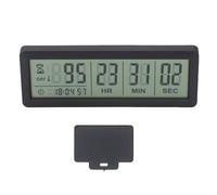 CHICIRIS Temporizador de Días de Cuenta Regresiva, Día de Conteo Digital con una Gran Pantalla, Soporte, Imán, Material ABS, para Las Vacaciones de Boda Jubilación (Black)