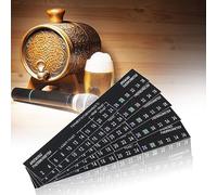 CHICIRIS Termómetro Adhesivo LCD para Elaboración de Cerveza, Pegatina de Elaboración Casera para Cerveza, Vino, 5 uds., Termómetro Adhesivo para para Entusiastas de la Casera de 2-36C