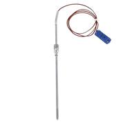 CHICIRIS Termopar Tipo T, Sensor de Temperatura de Acero Inoxidable ABS con Conector a Tope y Sonda de 285 Mm, para Tratamiento de Agua, Alimentación, Medicina, Química, Electrónica e