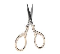 CHICIRIS Tijeras de Bordado de Acero Inoxidable, Minitijeras Artesanales para Proyectos de Costura, Cómodo, 1 ud. (Dorado + tijeras)