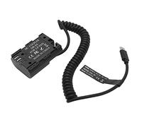 CHICIRIS Tipo Decodificado C LP -E6 Adaptador de Batería Ficticia Completamente Decodificada para una Cámara 5D4 6D2 7D, Duración de la Batería Más Larga con Conexión de Entrada del Tipo C,