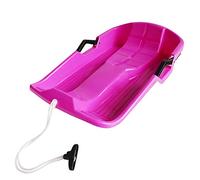 CHICIRIS Trineo de Nieve, Trineo de Ligero de HDPE, Deslizador Duradero, 67x40 Cm, para Niños y Adultos sobre de Hierba Nevada (Pink)