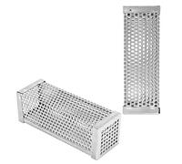 CHICIRIS Tubo de Ahumador de Acero Inoxidable, Ahumador de Pellets para Barbacoa de 6 Pulgadas, Tubo de Barbacoa Cuadrado 304 para Parrilla para Pellets de Madera, para Carne, Queso,