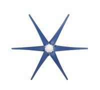 CHICIRIS Turbinas Eólicas Profesionales, Generador Eficiente de 6 Aspas, 800W, para Barco, Terraza, Cabina, Carga, Material de Fibra de Nailon (BLUE #18)